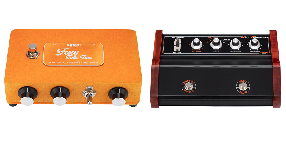 NEW GUITAR PEDALS FROM WARM AUDIO: FOXY TONE BOX AND JET PHASER 